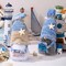 Summer Gnomes Decorations for Home,Beach Gnome Plush Ocean Theme Decoration Gifts for Women, Gnomes Tiered Tray Decor Summer Beach Elf Ornaments Birthday Decorations(White)